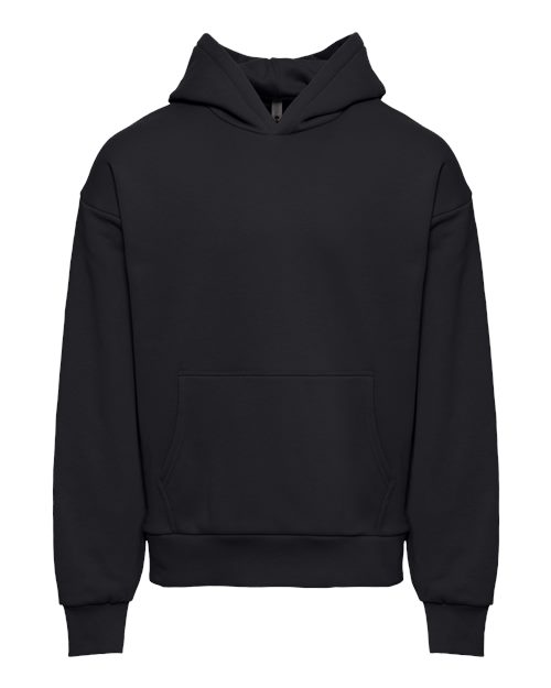 Unisex Heavyweight Fleece Hoodie Sweatshirt - Black Front