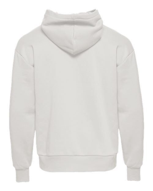 Unisex Heavyweight Fleece Hoodie Sweatshirt - Bone Back