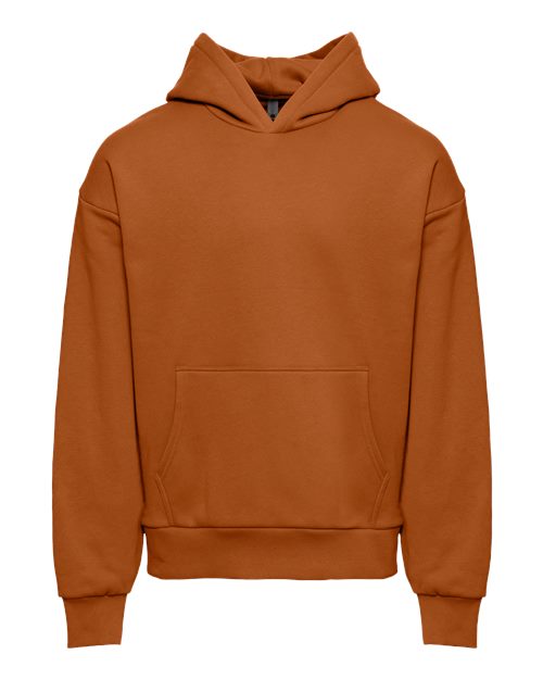 Unisex Heavyweight Fleece Hoodie Sweatshirt - Clay Front
