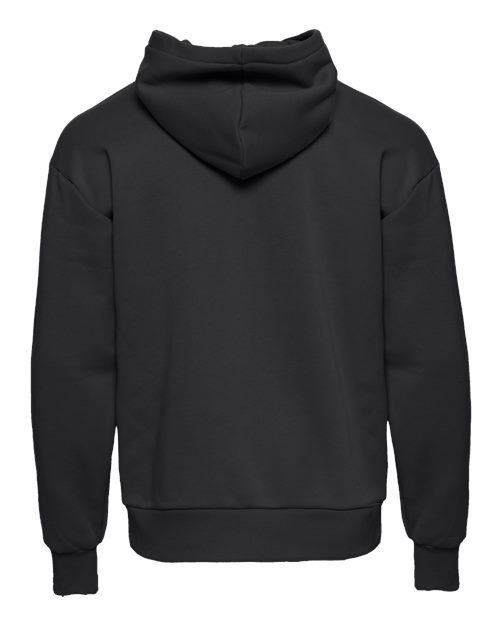 Unisex Heavyweight Fleece Hoodie Sweatshirt - Graphite Black Back