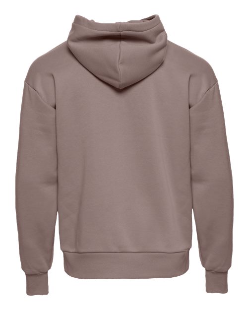 Unisex Heavyweight Fleece Hoodie Sweatshirt - Shiitake Back