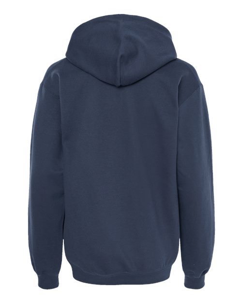Unisex Softstyle® Midweight Hooded Sweatshirt - Blue Dusk Back