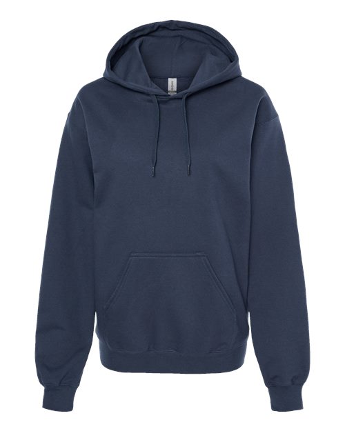 Unisex Softstyle® Midweight Hooded Sweatshirt - Blue Dusk Front
