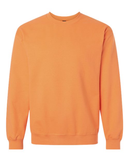 Unisex Softstyle® Midweight Crewneck Sweatshirt - Tangerine Front
