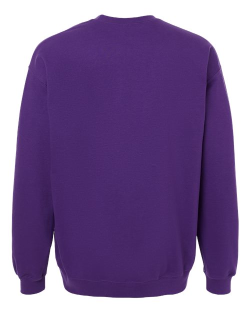 Unisex Softstyle® Midweight Crewneck Sweatshirt - Purple Back
