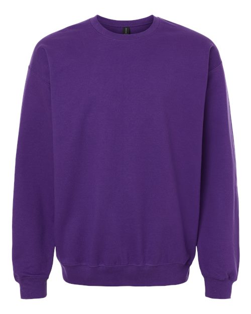 Unisex Softstyle® Midweight Crewneck Sweatshirt - Purple Front