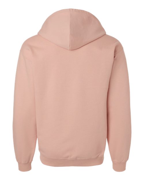 Unisex Softstyle® Full-Zip Hooded Sweatshirt - Dusty Rose Back