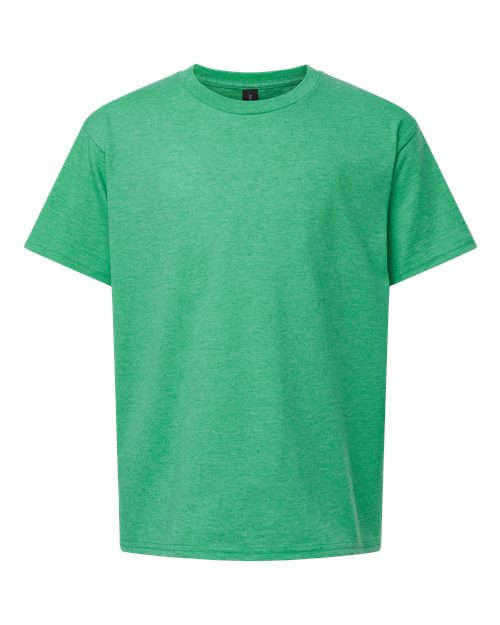 Youth Softstyle® T-Shirt - Heather Irish Green Front