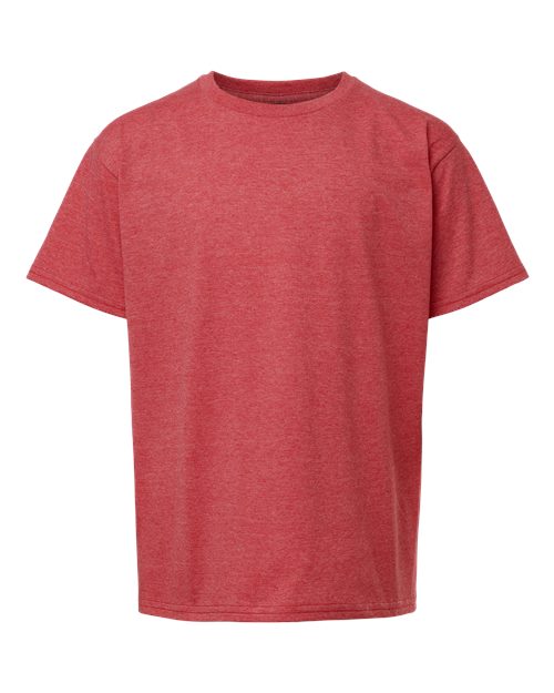 Youth Softstyle® T-Shirt - Heather Red Front