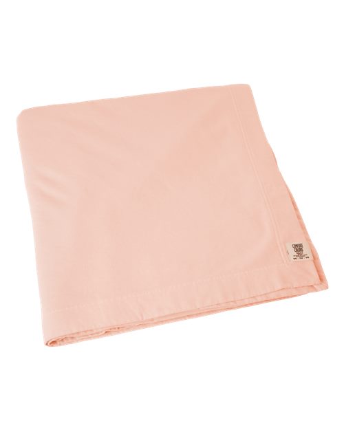 Garment-Dyed Fleece Dorm Blanket - Peachy Front