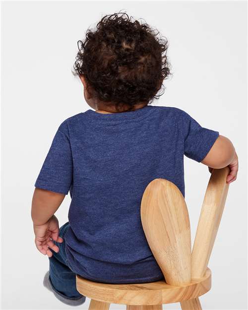 Infant Fine Jersey Tee - Vintage True Navy Back