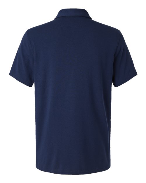 Men's Blended Polo - Solid Collegiate Navy Back