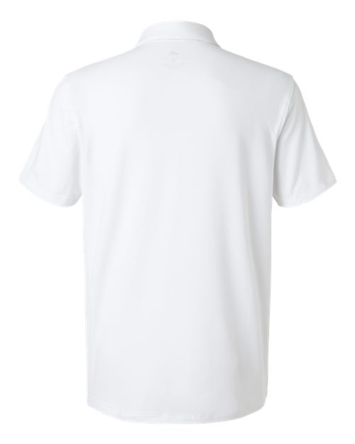 Men's Blended Polo - Solid White Back