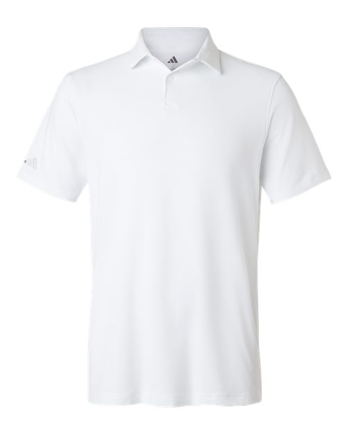 Men's Blended Polo - Solid White Front
