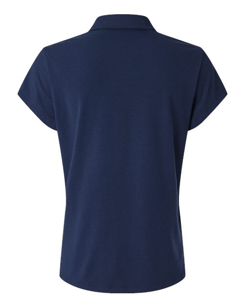 Women's Blended Polo - Solid Collegiate Navy Back