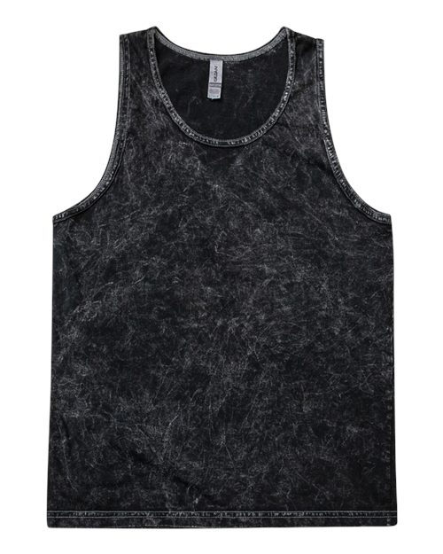 Unisex Mineral Wash Tank Top - Mineral Black Front
