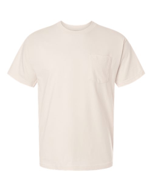 Men's Beefy-T® Pocket T-Shirt - Natural Front