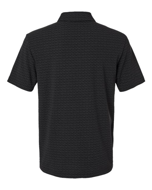 Men's Blended Printed Polo - Black Back