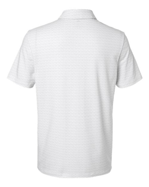 Men's Blended Printed Polo - White Back