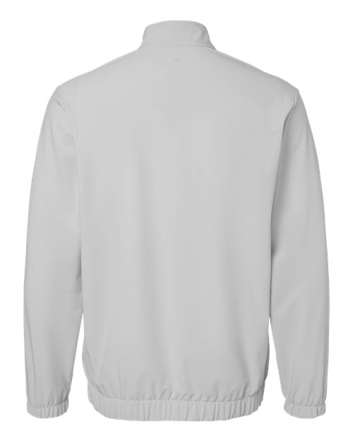 Men's Stretch Woven Half-Zip Pullover - Grey One Back