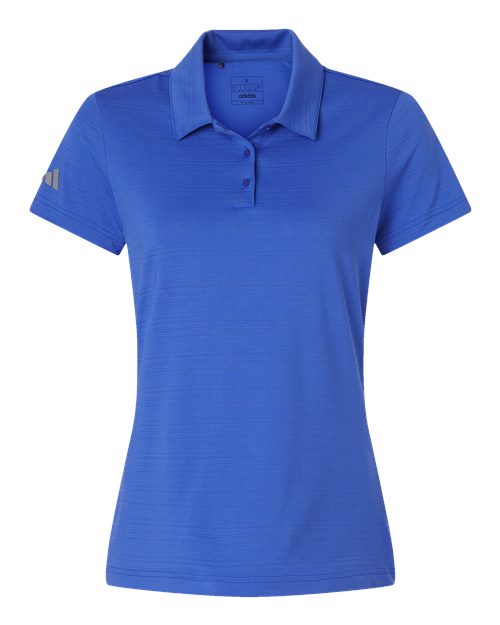 Women's Textured Stripe Polo - Bright Royal Front