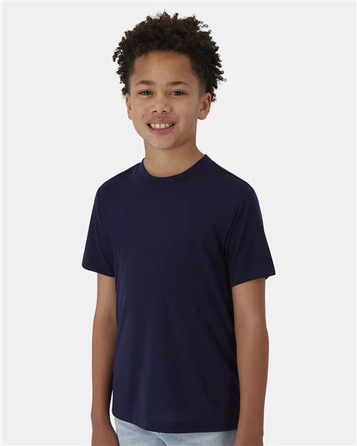 Hanes Youth Cool DRI® Cotton Touch T-Shirt - Model Front