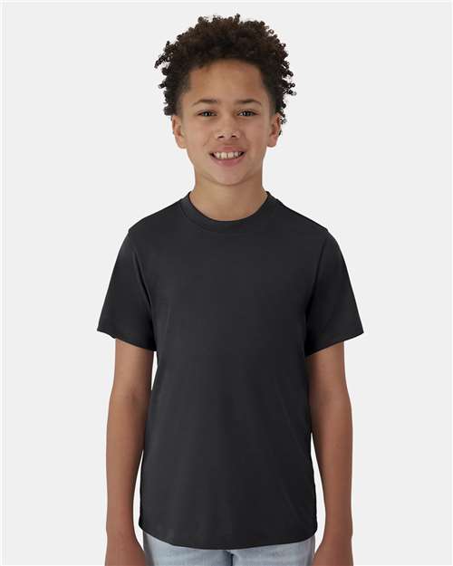 Youth Cool DRI® Cotton Touch T-Shirt - Black Front
