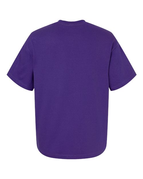 Unisex Beefy-T® Retro Street T-Shirt - Athletic Purple Back