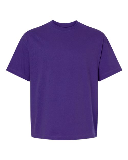 Unisex Beefy-T® Retro Street T-Shirt - Athletic Purple Front