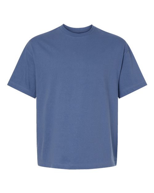 Unisex Beefy-T® Retro Street T-Shirt - Denim Blue Front