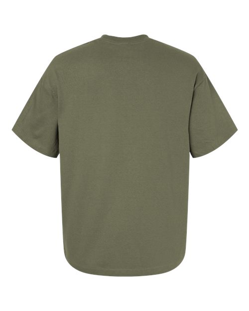 Unisex Beefy-T® Retro Street T-Shirt - Fatigue Green Back