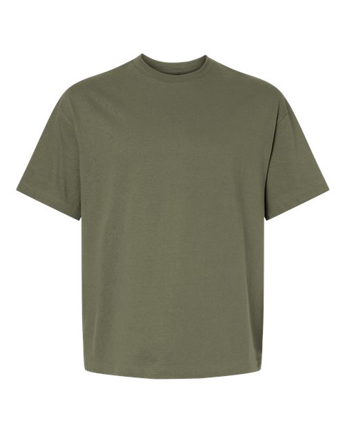 Unisex Beefy-T® Retro Street T-Shirt - Fatigue Green Front
