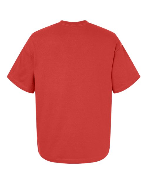 Unisex Beefy-T® Retro Street T-Shirt - Poppy Red Back