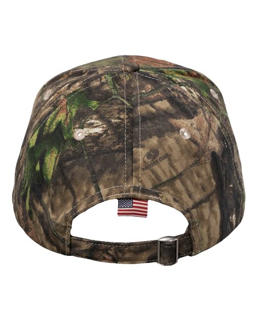 Camo Woven USA Flag Cap - Xtra/ USA Flag Back