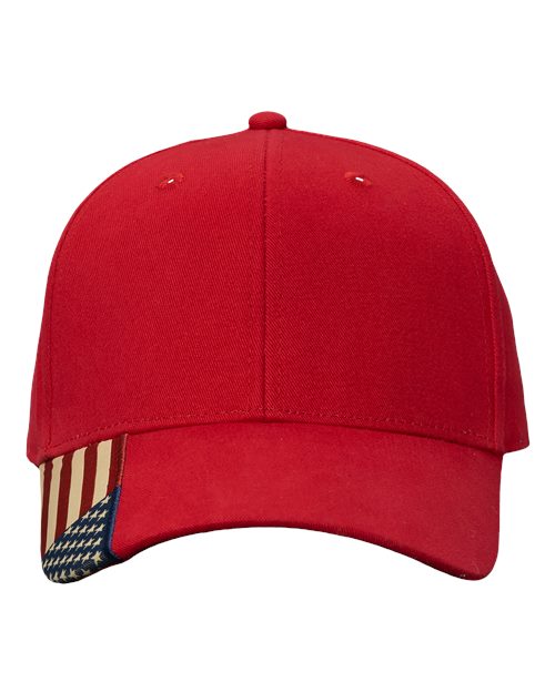 USA Flag Cap - Red/ USA Front