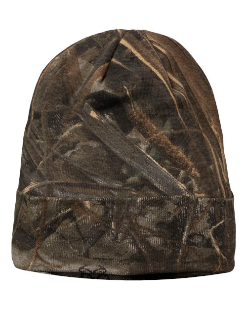12" Licensed Camo Cuffed Beanie - Max7 Front