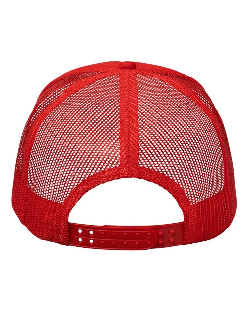 Foam Mesh-Back Trucker Cap - Red/ Red Back