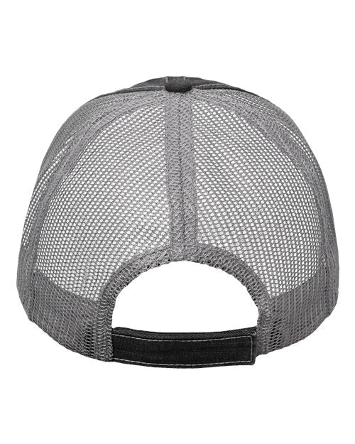 Contrast Stitch Cap - Black/ Grey Back