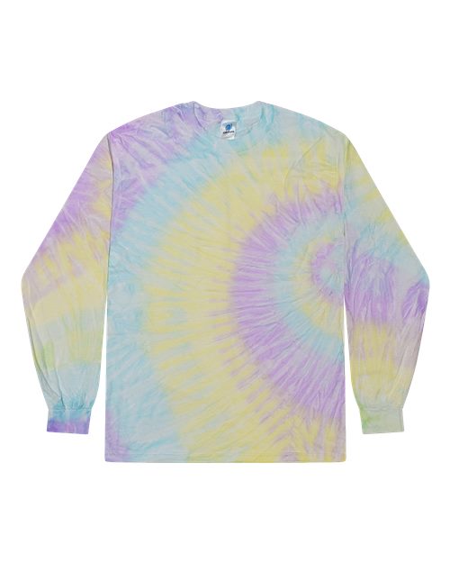 Colortone Unisex Tie-Dyed Long Sleeve T-Shirt - Mystique Front