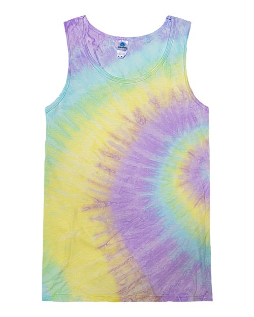 Colortone Unisex Tie-Dyed Tank Top - Mystique Front