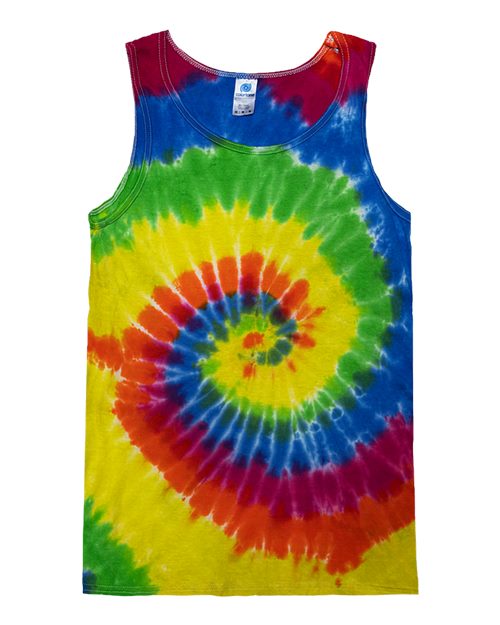 Colortone Unisex Tie-Dyed Tank Top - Moondance Front