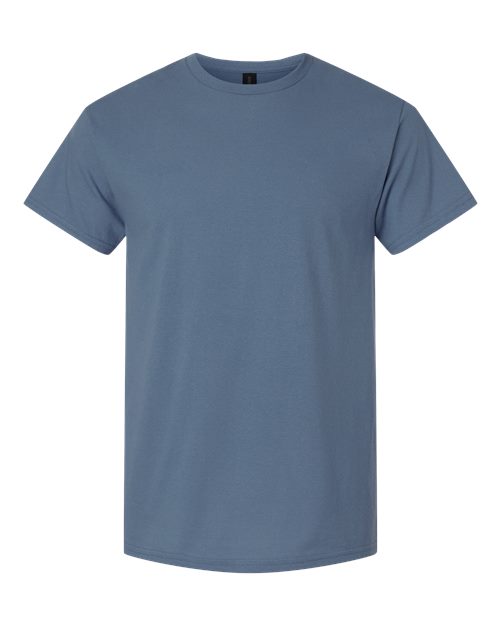 Gildan Unisex Light Cotton T-Shirt - Indigo Blue Front
