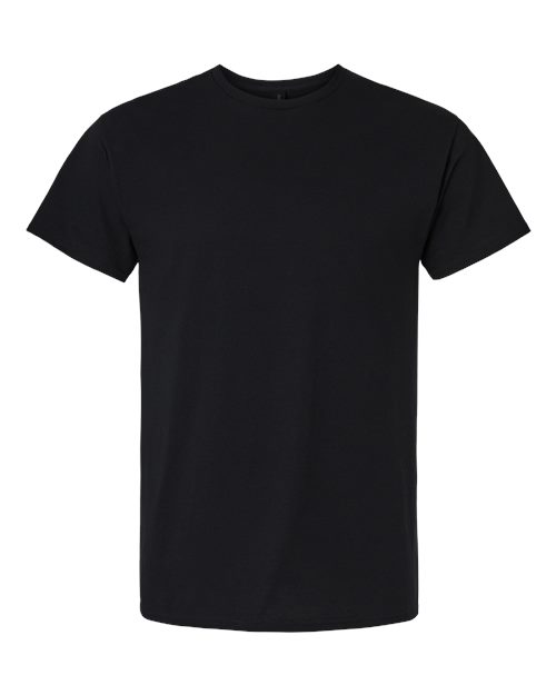 Gildan Unisex Light Cotton T-Shirt - Black Front