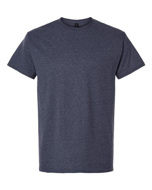Gildan Unisex Light Cotton T-Shirt - Heather Navy Front