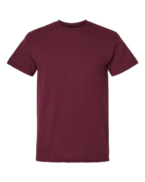 Gildan Unisex Light Cotton T-Shirt - Maroon Front