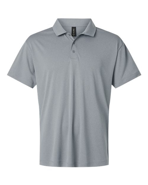 AllPro Men's Pro-Lock Performance Polo - Heather Steel Front
