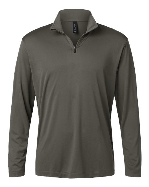 Men's Pro-Lock Performance Quarter-Zip Pullover - Charcoal Front