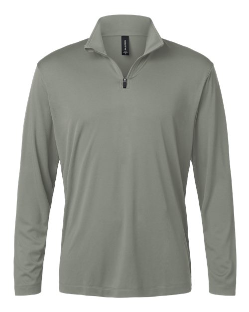 Men's Pro-Lock Performance Quarter-Zip Pullover - Greystone Front