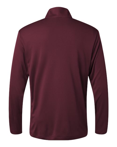 Men's Pro-Lock Performance Quarter-Zip Pullover - Maroon Back