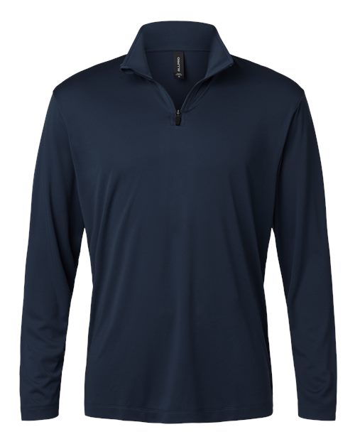 AllPro Men's Pro-Lock Performance Quarter-Zip Pullover - Navy Front